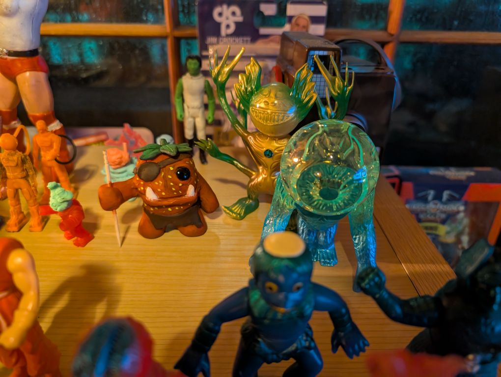 Tranlucent alien monsters from Zimot Toys