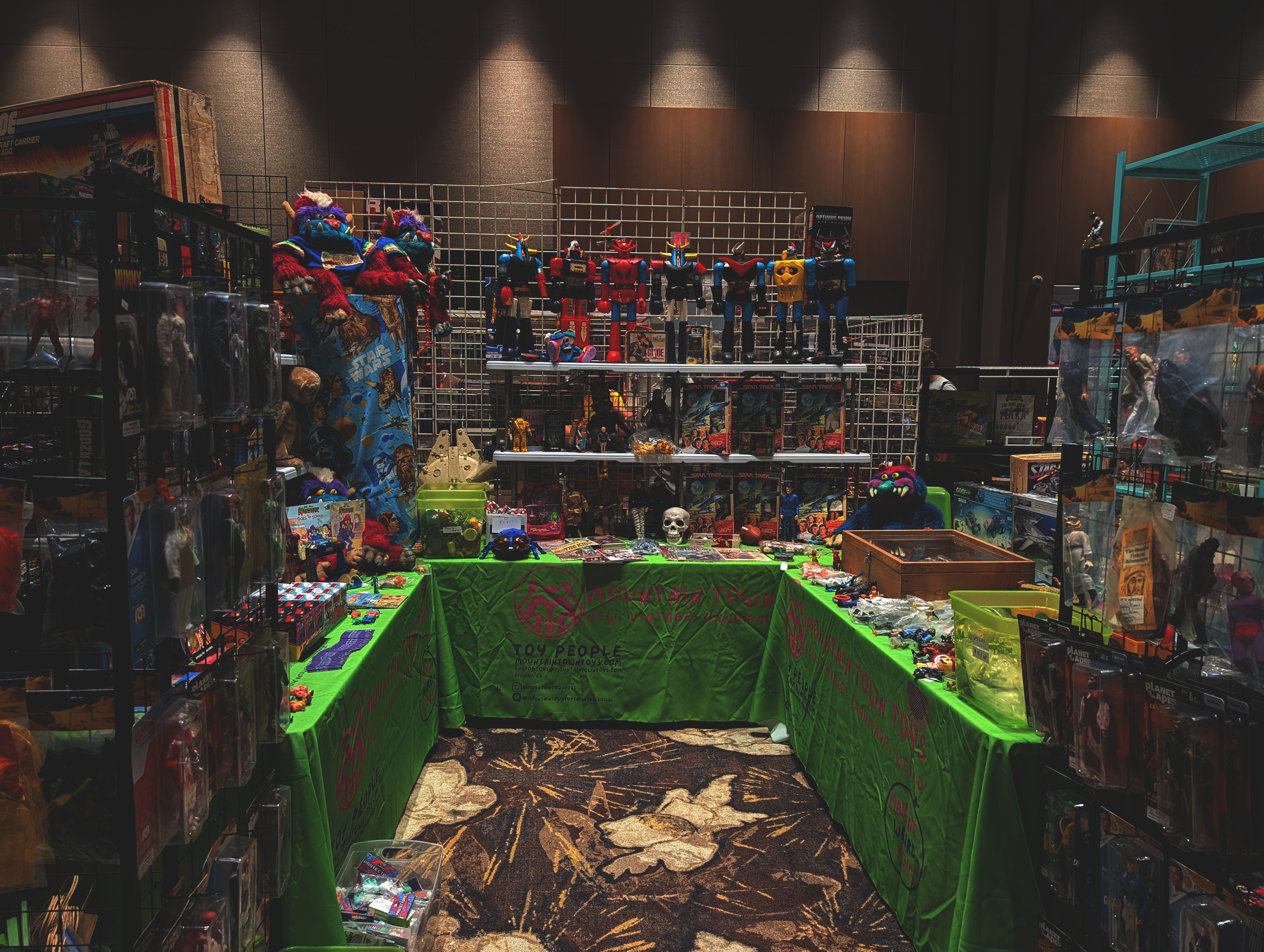 Our booth at Joelanta 2025 - Believe it or not, the lighting was *better* for us than many of the other booths.