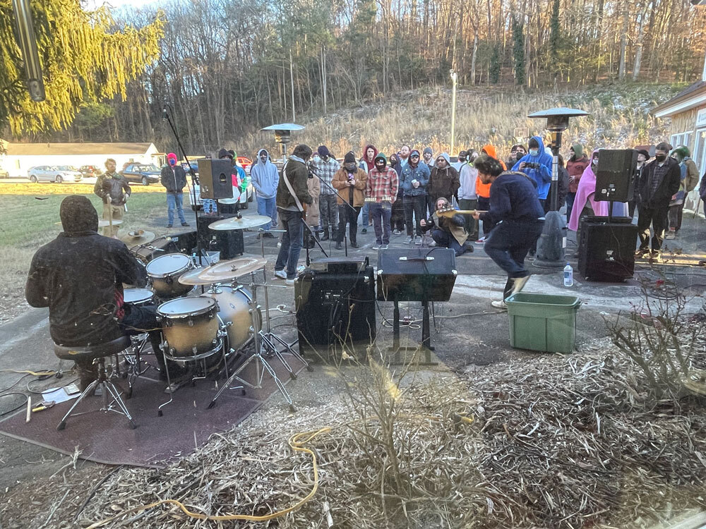 Michael Cera Palin performing at the Ellijay Makerspace in Jan of 22.